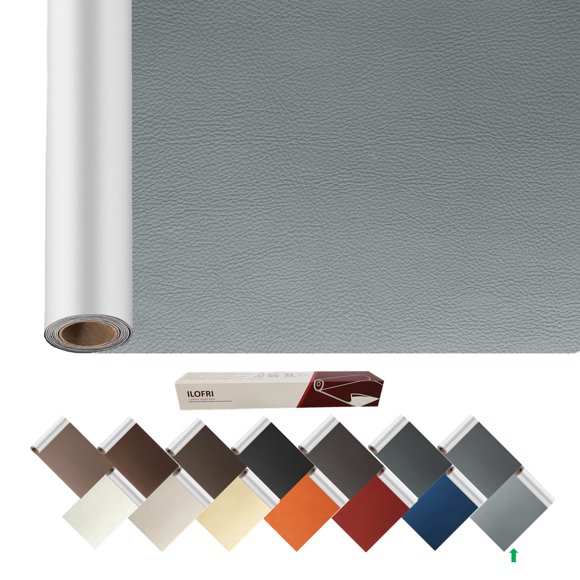 Cinta autoadhesiva de reparación de cuero ILOFRI 152 × 43 cm gris claro