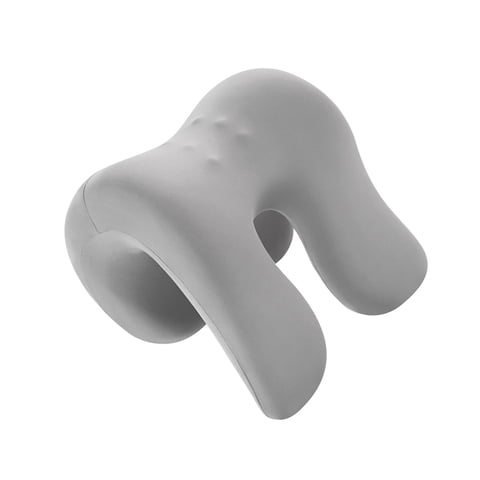 Ioensy - Cojín Para El Cuello, Almohada Para Descansar En La Silla Para Hombres Y Mujeres, Almohada Ligera Y Suave Para La Siesta, Color Gris Claro