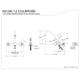 thumbnail image 4 of Grifo Kingston Brass Duchess de montaje en pared tipo puente con rociador, 4 of 4