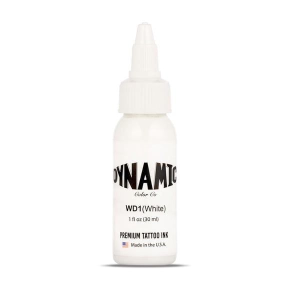 Tattoo Ink Dynamic Color Co. Blanco, 30 ml, duradero, fabricado en EE. UU.
