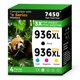 thumbnail image 1 of Paquete combinado de cartuchos de tinta Seecolor 936 936XL para HP OfficeJet, 1 of 7