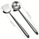 thumbnail image 3 of 2pcs/set, Stainless Steel Kitchen Utensils Set, Wok Spatula And Ladle, Frying Spoon, Frying Shovel, Vegetable Frying Spoon, Extended Handle Shovel, Kitchen Utensils For Household Use, Kitchen Suppli, 3 of 4