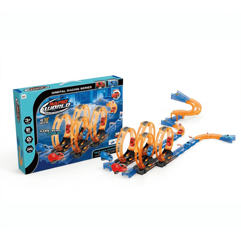 Juguete Pista 38 Piezas 2 Autos Pull Back - Toyng