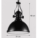 thumbnail image 4 of Lámpara Colgante Industrial E 27 con pantalla Difusora, 4 of 8