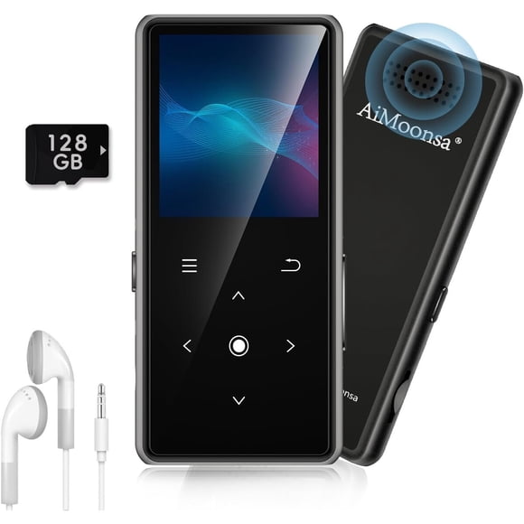 Reproductor MP3 AiMoonsa 128GB Bluetooth 5.2 HiFi