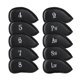 thumbnail image 1 of Cubiertas para Palos de Golf Ecsoiam Pack de 10 Negro con Bordado, 1 of 8