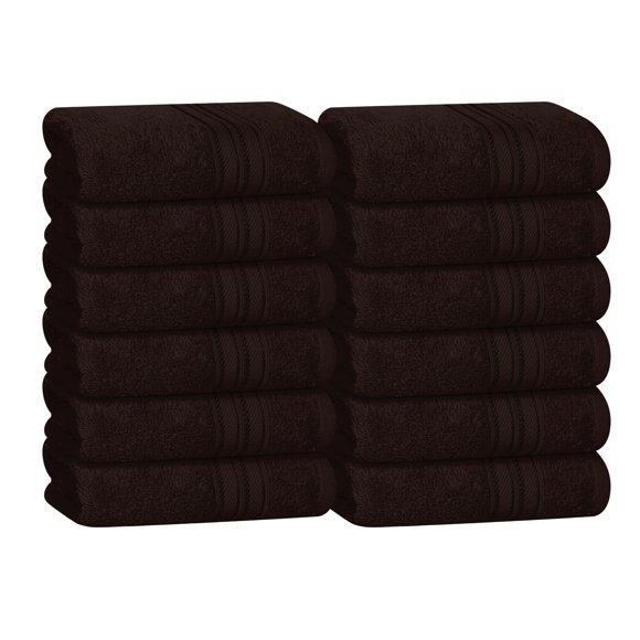 Paños faciales de algodón BOUTIQUO pack de 12, 30 × 30 cm