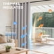 thumbnail image 4 of Cortinas Divisorias para Habitaciones Blackout Joydeco Blanco Grisáceo, 4 of 6