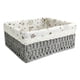 thumbnail image 5 of Multipurpose Rattan Storage Basket Decorative Baskets Clothing Cosmetics Sundries Container Handmade for Bedroom Bathroom Tabletop Office , gris medio A, 5 of 5