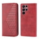 thumbnail image 1 of Funda Flip FOXDOCK para Samsung Galaxy S23 Ultra , Estilo Billetera con Diseño Rombo, Correa de Mano y Soporte, Uso Diario, 1 of 6