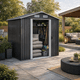 thumbnail image 4 of Bodega Exterior Para Jardín De Acero 183x119x186 cm Puertas Corredizas, 4 of 8