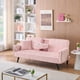 thumbnail image 2 of Minimalist style, straight-line corduroy sofa suitable for sitting and lying in the living room and bedroom, 2 of 3