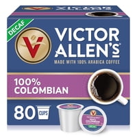 Victor Allen'S Coffee - Cápsulas De Café Victor Allen'S Decaf 100% Colombianas, 80 Unidades