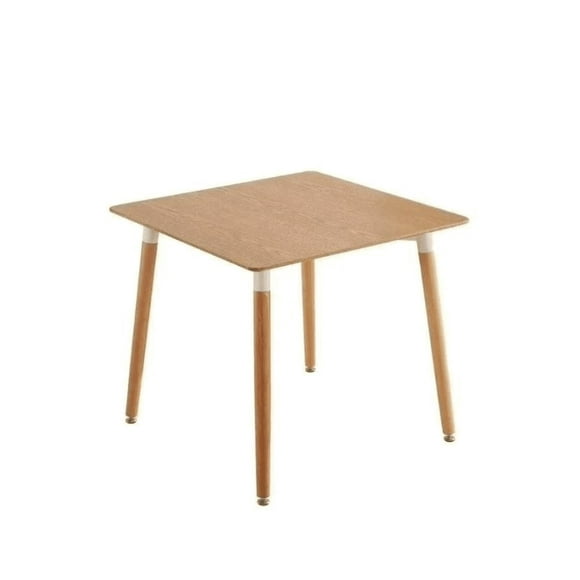 Mesa cuadrada Eame de comedor 80x80 cm MDF Base de Haya Alemana Diseño Moderno CAFE