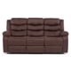 thumbnail image 2 of Sofá 3 Cuerpos Reclinable Tradicional Norman Café Oscuro 2011SDBR, 2 of 14