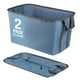 thumbnail image 1 of Canasto de Ropa Plegable CleverMade Gris Mezclilla/Gris Sombra Paquete de 2, 1 of 8