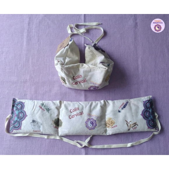 Guatero o Cojín de Semillas modelo Cervical
