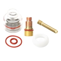 Magideal - 6 Piezas De Lente De Gas Colleta Caus Copa De Vidrio De Soldadura De Arco De Soldadura De Vidrio Juego Práctico De Soldadura De Argón Copa Transparent 1.6 Mm