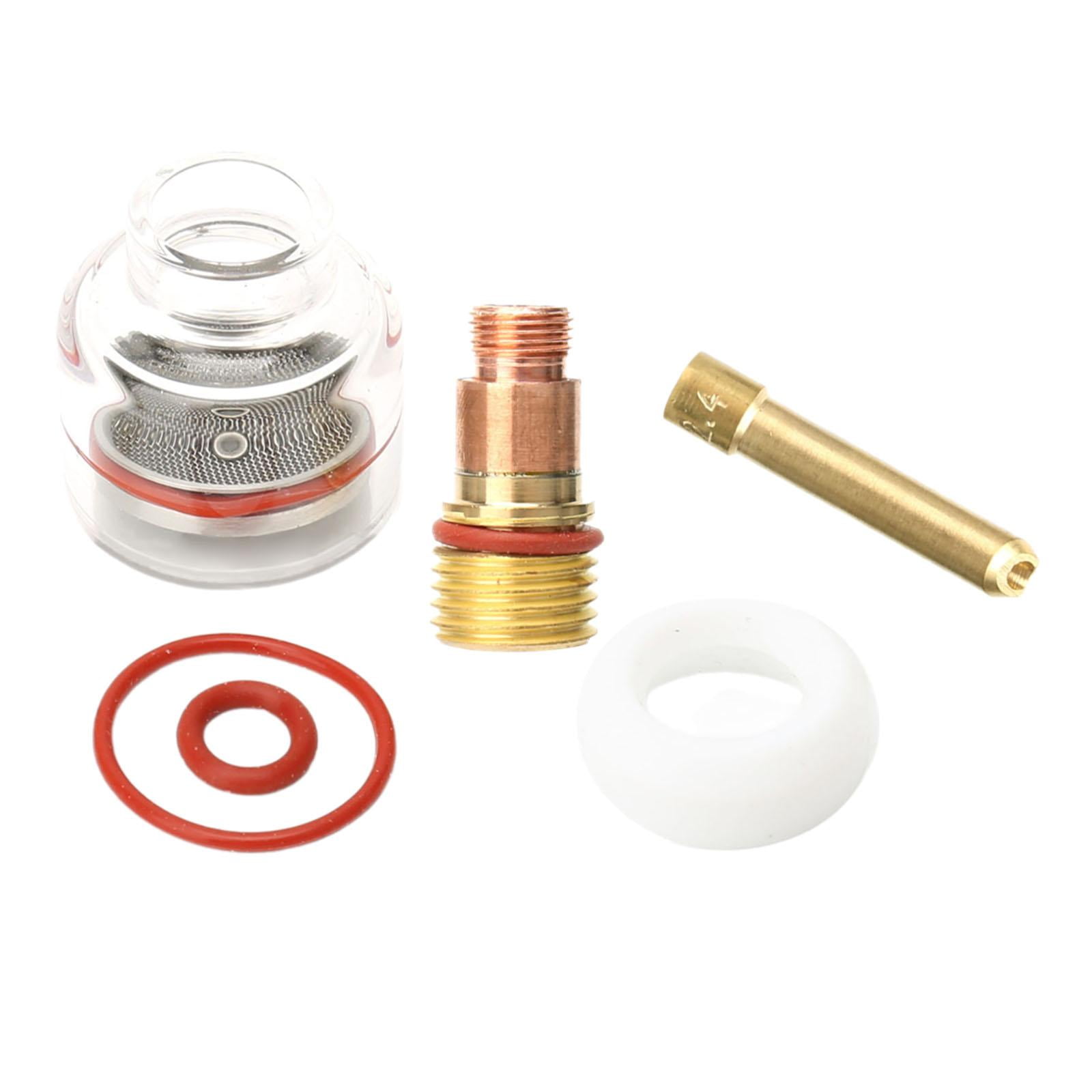 Magideal - 6 Piezas De Lente De Gas Colleta Caus Copa De Vidrio De Soldadura De Arco De Soldadura De Vidrio Juego Práctico De Soldadura De Argón Copa Transparent 1.6 Mm