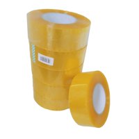 Castletec - Pack 6 Cintas De Embalaje Transparente 300 Mts 48Mm Ancho