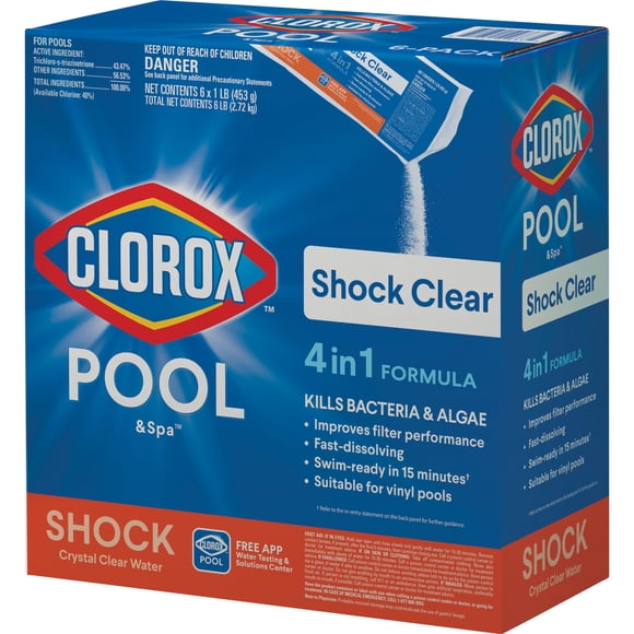 Shock para Piscina Clorox Pool & Spa Shock Clear Paquete de 6