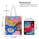 thumbnail image 5 of Mother Goose Club Bolso de tela con estampado de lienzo para mujer, bolsa de compras reutilizable y estética, con cremallera interior, regalo para mujer,38*45cm., 5 of 6
