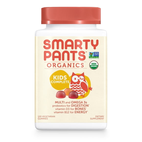 Gomitas de Vitaminas SmartyPants Orgánicas para Niños Completo 90 unidades
