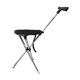 thumbnail image 2 of Bastón Con Asiento Bastones De Trekking Plegables Silla De Bastón Para Escalar Cola Adultos Blanco, 2 of 5