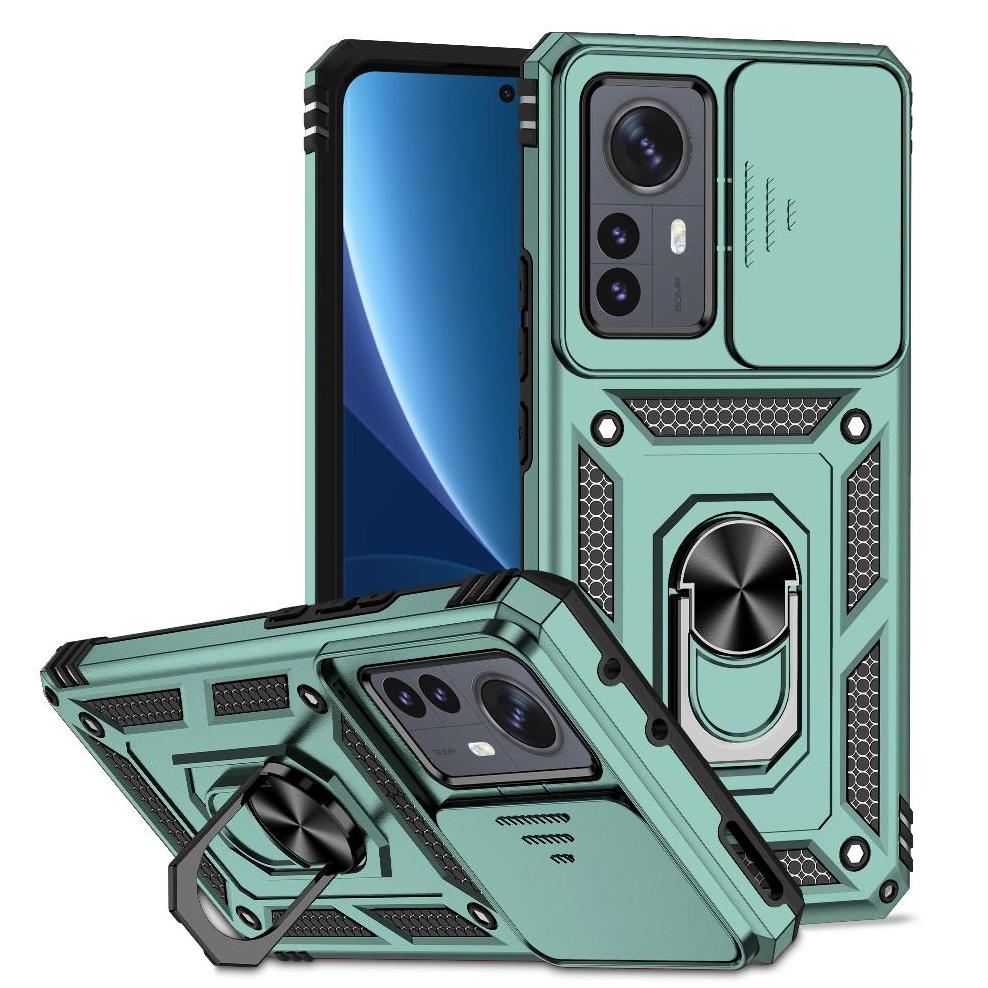 Estuche Gangxun Para Xiaomi 12 Pro, Soporte Giratorio 360°, Estilo Mecánico Y Magnético