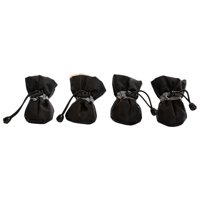 Ioensy - 4 Uds. Botas Para Perros Suministros Para Mascotas Cómodas Para Exteriores Invierno Nieve 5 Negro 5,5 Cm X 4,5 Cm