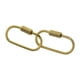 thumbnail image 5 of 2/6 Piezas De Latón Con Cierre De Tornillo Llavero Anillos Creativos Anillos Colgantes Artesanales 2 Piezas, 5 of 5