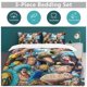 thumbnail image 5 of FRANKY Bed Duvet Cover Funny Anime Cartoon Bedding Sets Lightweight 3 Piece Comforter Sets, 5 of 5