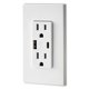 thumbnail image 5 of Cargador de pared USB Leviton T5633-W tipo A y tipo C 15A, 5 of 5