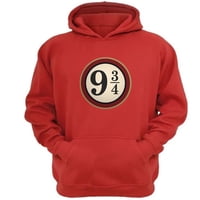 Genérico - Polerón Canguro 9 3/4 Rojo Talla Xs Unisex