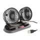 thumbnail image 1 of Mini Ventilador Automóvil USB Doble 5 Aspas Portátil Negro, 1 of 3