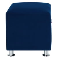 Bodevir - Pouf Cali 1C Felpa 12 Azul Marino
