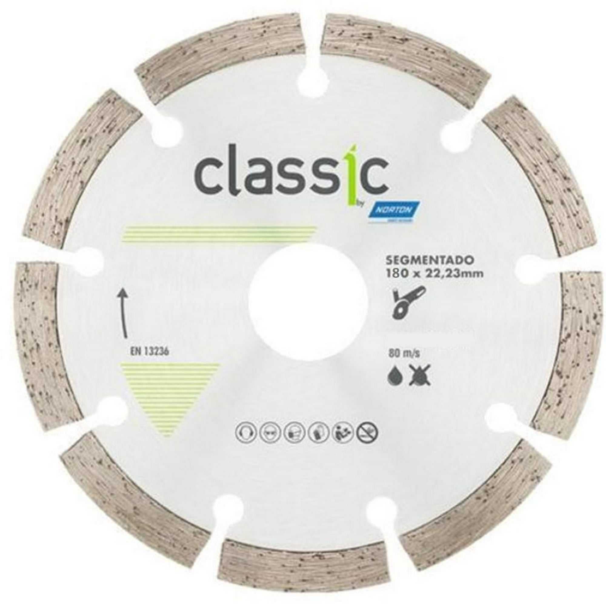 Norton - Disco Diamantado Classic Segmentado 7" / 180x22.23mm