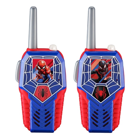 Juguete Walkie Talkies eKids Spiderman para niños con iluminación