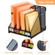 thumbnail image 3 of Organizador de escritorio PLSOPPKG de 4 compartimentos, metal negro, 3 of 7