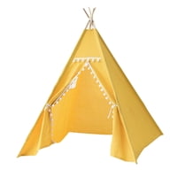 Magideal - Los Niños Teepee Niños Juegan Decoración De La Sala De Tiendas, Regalo De Carpa Al Aire Libre Interior, Tienda De Campaña, Casa De Juego Interior, Par Pelota Amarilla De 11 M