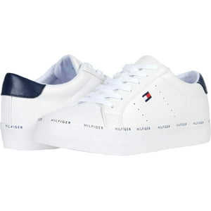 Zapatilla Tommy Hilfiger Henissly Para Mujer, Color Blanco/Azul Marino, Talla 9