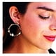 thumbnail image 2 of Aros Plata Piedras Mineral Beige, 2 of 3