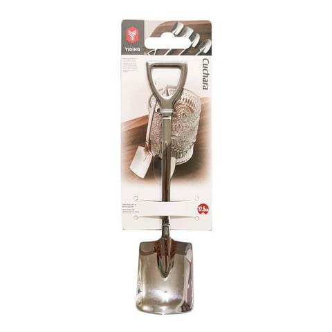 Genérico - Cuchara Pala Plana De Acero 17.5Cm