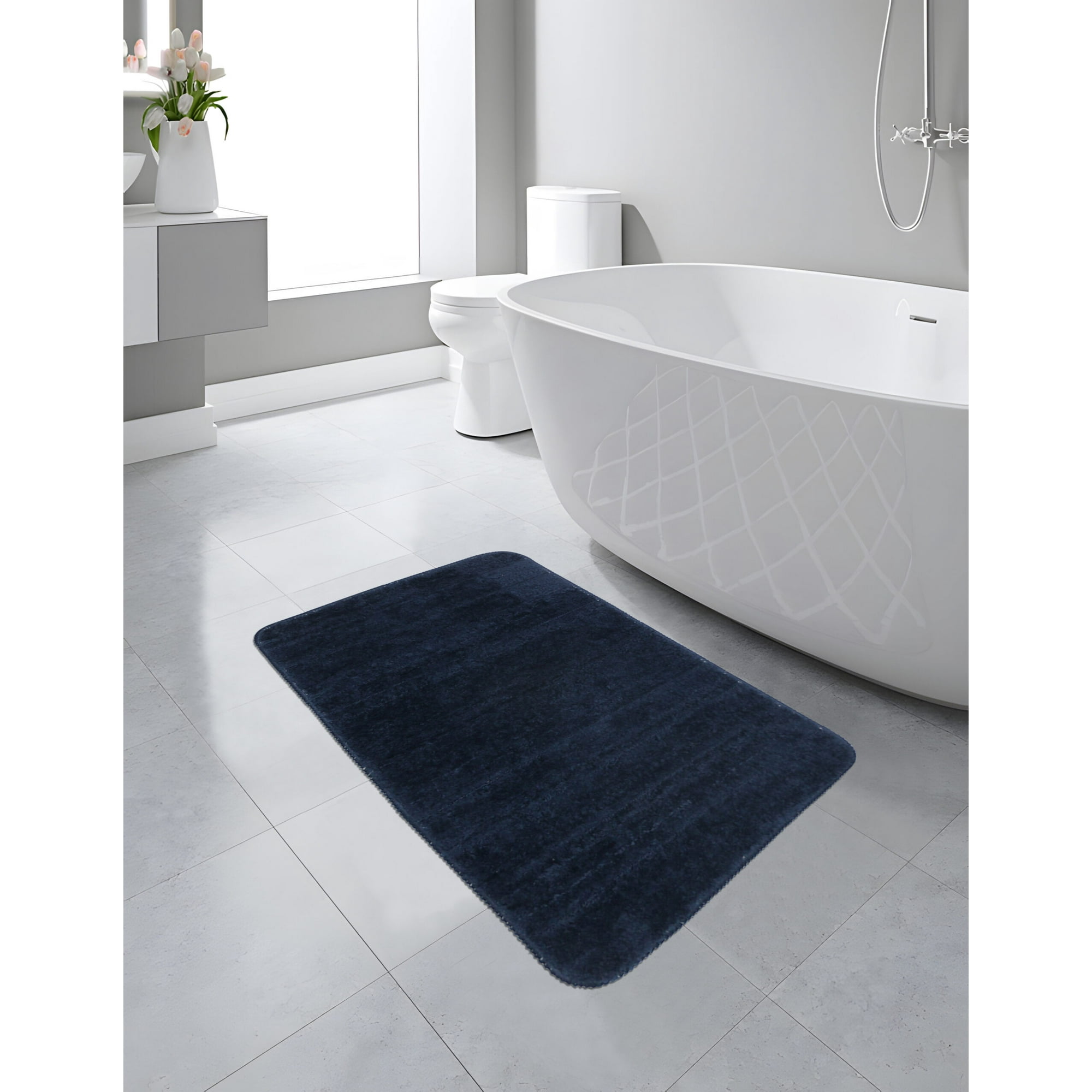 Zahr - Alfombra De Baño Lineas Antidelizante Colores