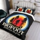 thumbnail image 3 of Bigfoot Conjunto de sábanas temático, trío de piezas, cómodo y amigable con la piel, diseño único, regalo de decoración para el hogar para familiares, amigos y fans,140cm *210cm, 3 of 6