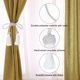 thumbnail image 4 of Uxcell Alzapaños de Cortina con Borlas, Sujetadores de Cortina con Borlas para el Hogar Blanco 4 unidades, 4 of 6