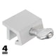 thumbnail image 5 of Cerradura para ventana corrediza PRIME-LINE U 9819 de aluminio, paquete de 4, 5 of 5