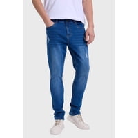 Fashionspark - Jeans Hombre Skinny Rotura Azul