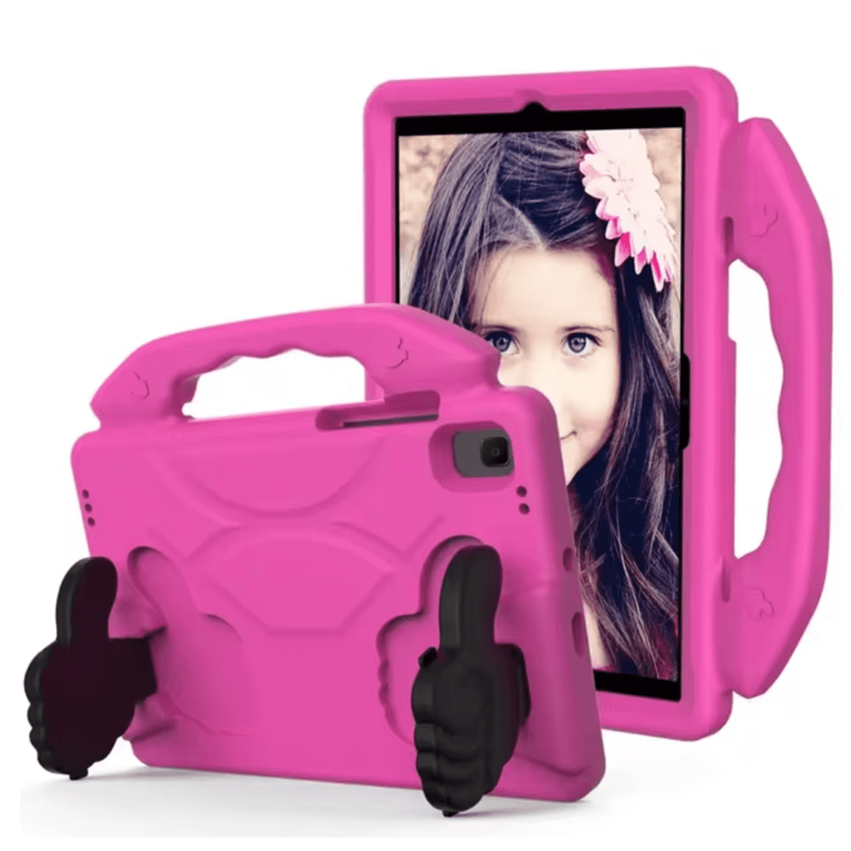 Joigo - Carcasa Niños Anti Golpe Para Tablet Samsung A9 Plus Fucsia