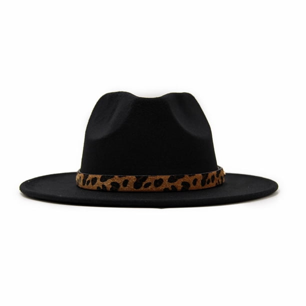 Sombrero Vaquero animal print negro Talla Única